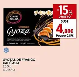 El Corte Inglés Gyozas de frango café asia promoção