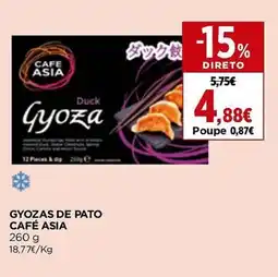El Corte Inglés Gyozas de pato café asia promoção
