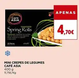 El Corte Inglés Mini crepes de legumes café asia promoção