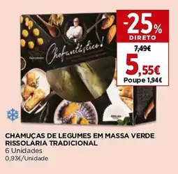 El Corte Inglés Chamuças de legumes em massa verde rissolária tradicional promoção