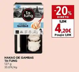 El Corte Inglés Hakao de gambas ta-tung promoção