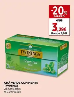 El Corte Inglés Chá verde com menta twinings promoção