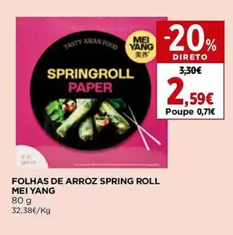 El Corte Inglés Folhas de arroz spring roll mei yang promoção