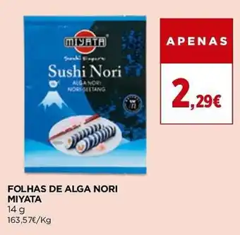 El Corte Inglés Folhas de alga nori miyata promoção