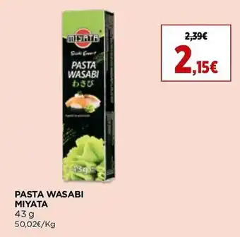 El Corte Inglés Pasta wasabi miyata promoção