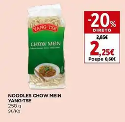 El Corte Inglés Noodles chow mein yang-tse promoção