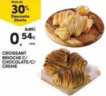 Continente Croissant Brioche C/ Chocolate C/Creme promoção
