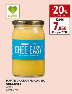 El Corte Inglés Manteiga clarificada bio ghee easy promoção