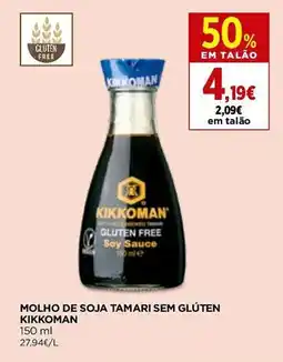 El Corte Inglés Molho de soja tamari sem glúten kikkoman promoção