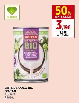 El Corte Inglés Leite de coco bio go-tan promoção