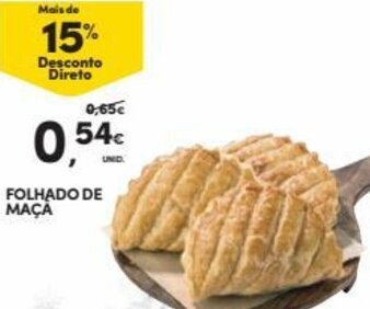 Continente Folhado de Maça promoção