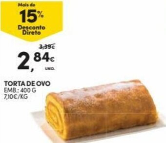 Continente Torta de Ovo 400g promoção