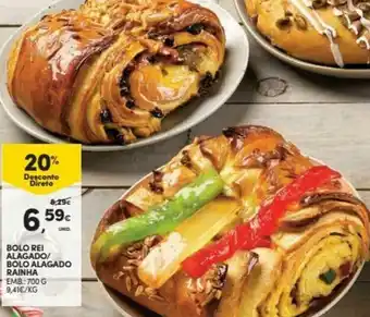 Continente Bolo Rei Alagado/Bolo Alagado Rainha 700g promoção
