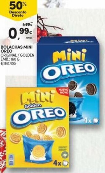 Continente Bolachas Mini Oreo 160g promoção