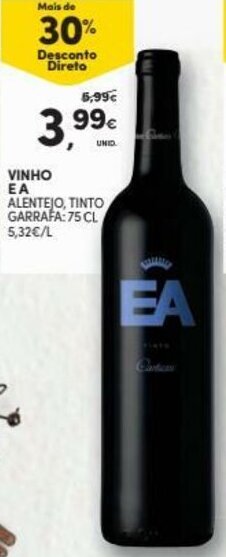 Continente Vinho EA 75cl promoção