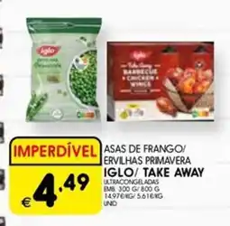 Meu Super Asas de frango/ ervilhas primavera iglo/ take away promoção