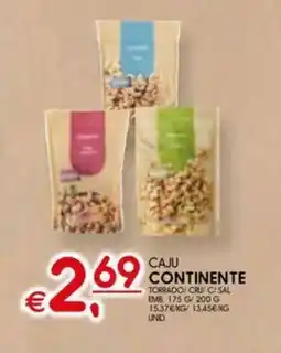 Meu Super Caju continente promoção