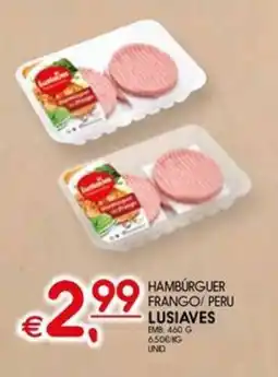 Meu Super Hamburguer frango/ peru lusiaves promoção