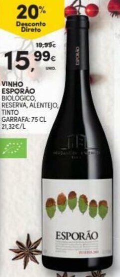 Continente Vinho Esporão 75cl promoção