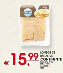 Meu Super Lombos de bacalhau continente salgado seco promoção