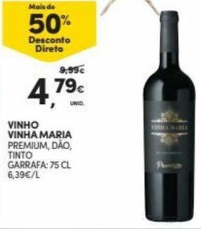 Continente Vinho Vinha Maria 75cl promoção