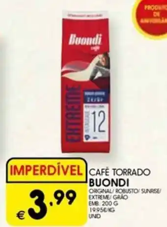 Meu Super Café torrado buondi promoção