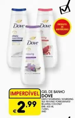 Meu Super Gel de banho dove promoção