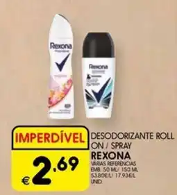 Meu Super Desodorizante roll on/ spray rexona promoção