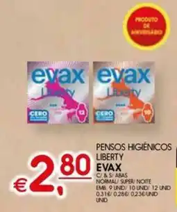 Meu Super Pensos higiénicos liberty evax promoção
