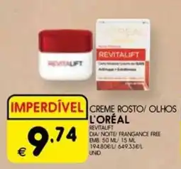 Meu Super Creme rosto/ olhos l'oréal promoção