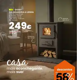 Casa Peixoto Cozy salamandra a lenha promoção
