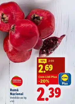 Lidl Romã Nacional promoção