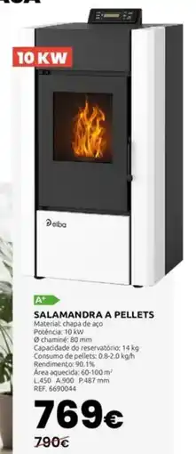 Casa Peixoto Salamandra a pellets promoção