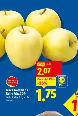 Lidl Maçã Golden da Beira Alta IGP promoção