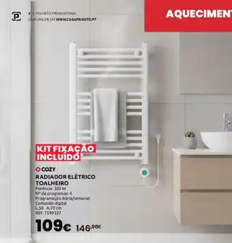 Casa Peixoto Cozy radiador elétrico toalheiro promoção