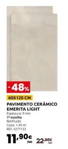 Casa Peixoto Pavimento cerâmico emerita light promoção