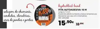 Casa Peixoto Hydroblock band fita autoadesiva 10 m promoção