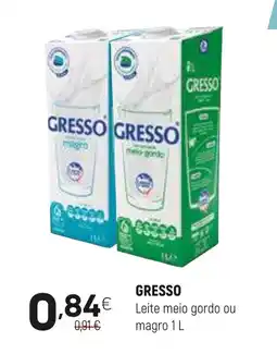Coviran GRESSO Leite meio gordo ou magro promoção