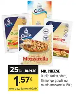 Coviran MR. CHEESE Queijo fatias edam, flamengo, gouda ou ralado mozzarella promoção