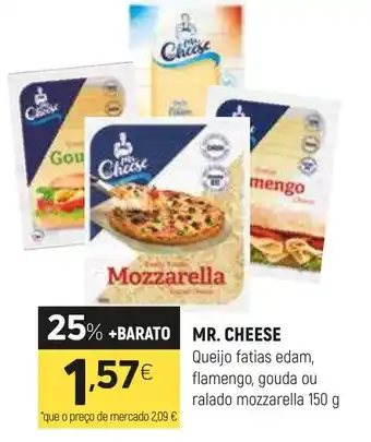 Coviran MR. CHEESE Queijo fatias edam, flamengo, gouda ou ralado mozzarella promoção