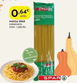 Spar Massa spar esparguete promoção