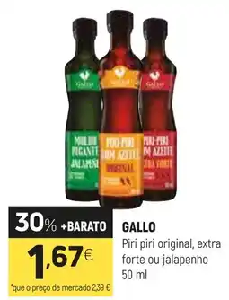 Coviran GALLO Piri piri original, extra forte ou jalapenho promoção