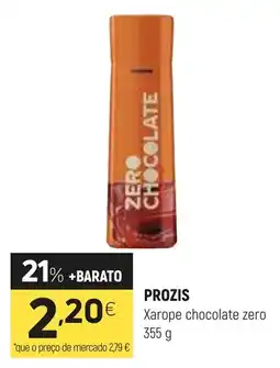 Coviran PROZIS Xarope chocolate zero promoção