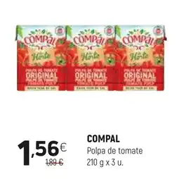 Coviran COMPAL Polpa de tomate promoção