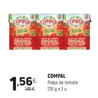 Coviran COMPAL Polpa de tomate promoção