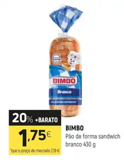 Coviran BIMBO Pão de forma sandwich branco promoção