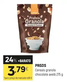 Coviran PROZIS Cereais granola chocolate avelã promoção