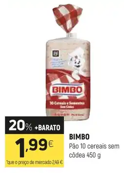 Coviran BIMBO Pão 10 cereais sem côdea promoção