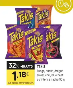 Coviran TAKIS Fuego, queso, dragon sweet chili, blue heat ou intense nacho promoção