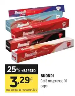 Coviran BUONDI Café nespresso 10 caps. promoção